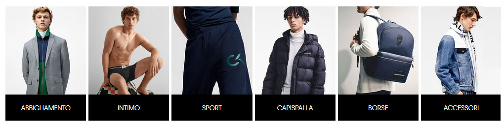 Saldi invernali uomo Calvin Klein